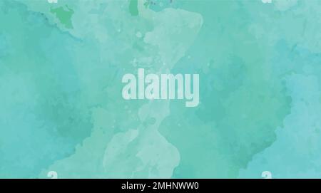 Hand painted abstract watercolor background, blue watercolor template invitation card collection. Stock Vector