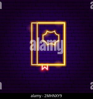 Scrapbook Neon Sign Stock Vector