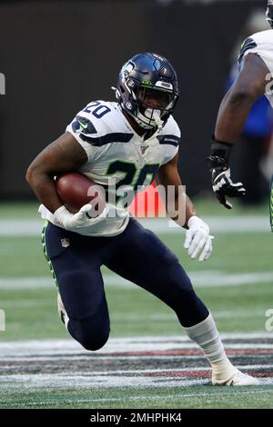 Seattle Seahawks running back Rashaad Penny (20) carries the ball during an  NFL football game against the Houston Texans, Sunday, Dec. 12, 2021, in  Houston. (AP Photo/Matt Patterson Stock Photo - Alamy