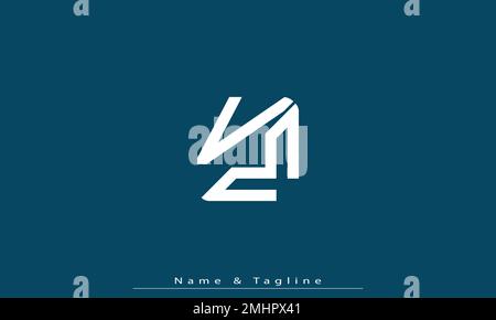 Alphabet letters Initials Monogram logo VM , MV Stock Vector