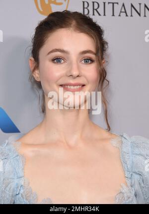 Thomasin McKenzie arrives at the BAFTA Los Angeles Britannia Awards at