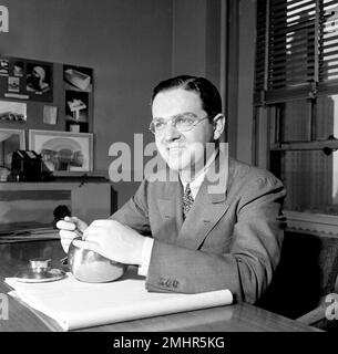 Industrial designer Henry Dreyfuss, designer of the new