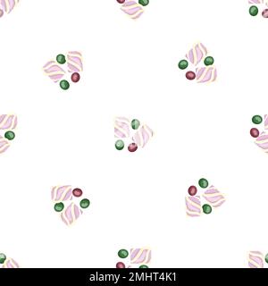 Fruit bubblegum pattern seamless vector Stock Vector