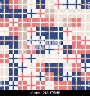 Abstract geometric background, random coloring. Seamless vector pattern. Colorful mosaic illustration. Perfect for wrapping paper, wallpaper, fabric d Stock Vector