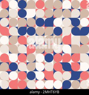 Abstract geometric background, random coloring. Seamless vector pattern. Colorful mosaic illustration. Perfect for wrapping paper, wallpaper, fabric d Stock Vector