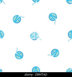 Gum floss pattern seamless vector Stock Vector