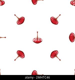 Red liquid bottle pattern seamless vector Stock Vector