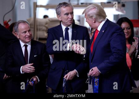 President Trump ribbon cutting and remarks at Louis Vuitton-Rochambeau  Workshop in Alvarado, Texas., President Trump ribbon cutting and remarks  at Louis Vuitton-Rochambeau Workshop in Alvarado, Texas.