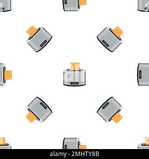 Digital toaster pattern seamless vector Stock Vector