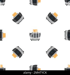 Toast machine pattern seamless vector Stock Vector