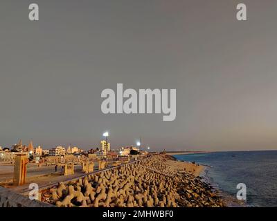 Dwarka/Dwarkadhish Temple Beach/Arabian sea/Gujarat Stock Photo