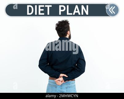 Handwriting text Diet Plan. Business showcase Use of specific intake of nutrition for health management reasons Stock Photo