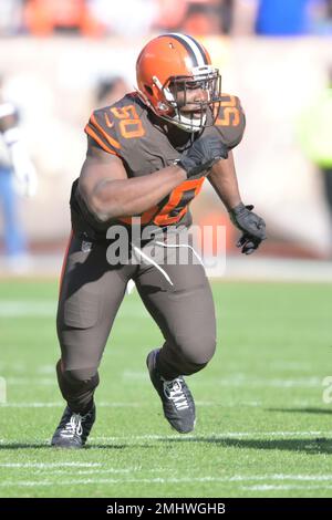 Ohio, USA. August 17, 2018: Cleveland Browns defensive end Chris