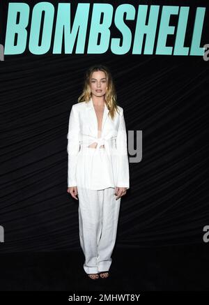 Cast member Margot Robbie, who plays Kayla Pospisil, poses at a Los ...