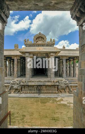 09 07 2009 Airavatesvara Temple, Darasuram,Now UNESCO world heritage site Tamil Nadu India Stock Photo
