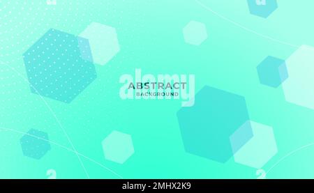 Abstract background with hexagonal shape banner design. Eps10 vector. Stock Vector