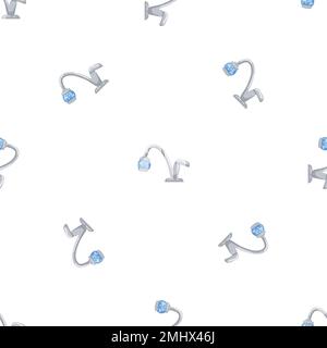Water tap home filter pattern seamless vector Stock Vector
