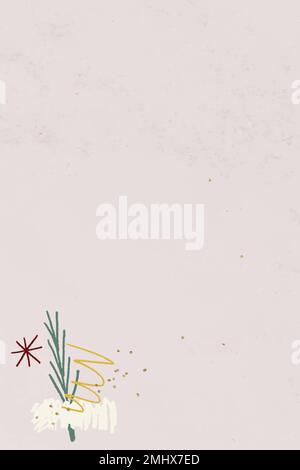 Christmas scribble pattern background vector Stock Vector