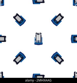 Led flashlight pattern seamless vector Stock Vector