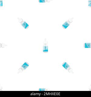Eye drop bottle pattern seamless vector Stock Vector
