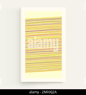 Thin horizontal lines background. Geometric wallpaper with stripes. Linear pattern. Cover design template. Vector illustration. Stock Vector