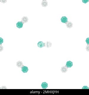 Contact lens case pattern seamless vector Stock Vector