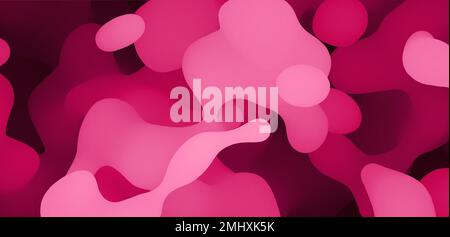 Background with colorful spots and sprays. Paint splash. Banner made of bright stains. Design for flyer, poster, cover or brochure. 3D vector illustra Stock Vector