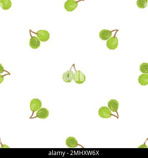 Durians pattern seamless vector Stock Vector