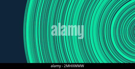 Abstract circular background with many thin lines. Many random circle with noise effect. Cover design template. Vector illustration for advertising, m Stock Vector