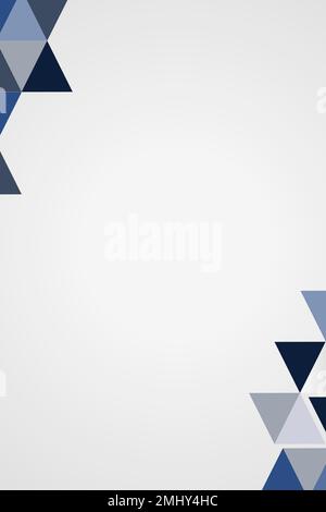 Blue geometric frame vector Stock Vector