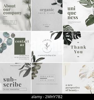 Social media marketing minimalist banner design template vector Stock Vector