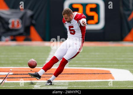 Gillette Stadium. 29th Nov, 2020. MA, USA; Arizona Cardinals punter Andy  Lee (4) and Arizona Cardinals kicker Zane Gonzalez (5) in action during the  NFL game between Arizona Cardinals and New England