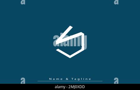 Alphabet letters Initials Monogram logo VU , UV Stock Vector