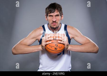 Dallas Mavericks guard Boban Marjanovic (51) poses during NBA