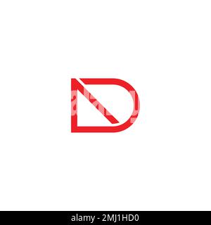 letter ad arrow simple geometric line logo vector Stock Vector