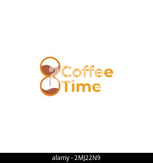 coffee time old vintage ancient design logo vector Stock Vector