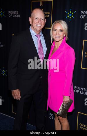 Peter McMahon and Dana Perino attend the George H.W. Bush Points of