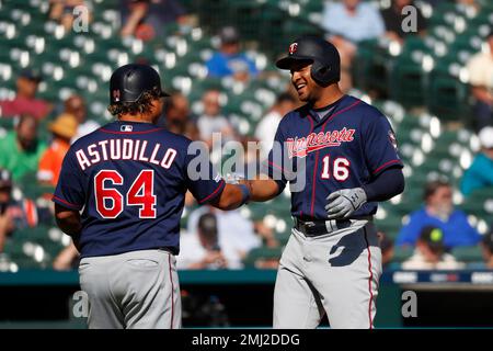 Philadelphia, Pennsylvania, USA. 6th Apr, 2019. Minnesota Twins catcher  Willians Astudillo (64) looks on during the MLB game between the Minnesota  Twins and Philadelphia Phillies at Citizens Bank Park in Philadelphia,  Pennsylvania.