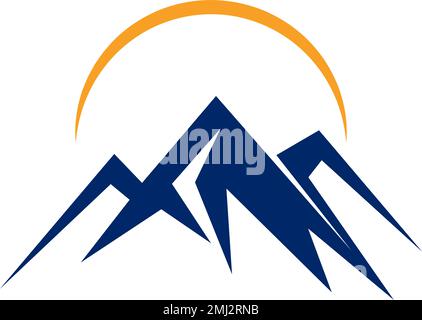 Mountain logo icon design illustration Stock Vector