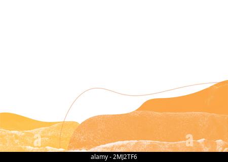 Orange and yellow abstract Memphis patterned background vector Stock Vector
