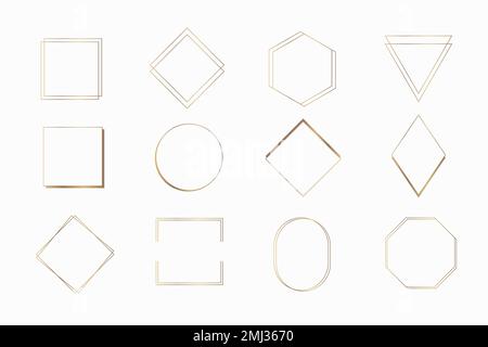 Collection of various frames template vector Stock Vector