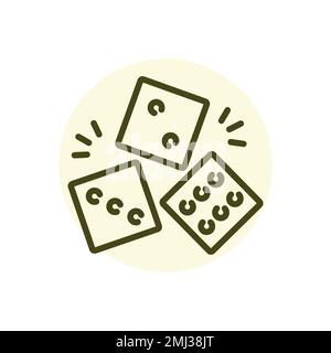 Jackpot black line icon. Casino game. Pictogram for web page Stock Vector