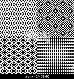 Rhombus seamless pattern. Simple vector geometric background. Stock Vector