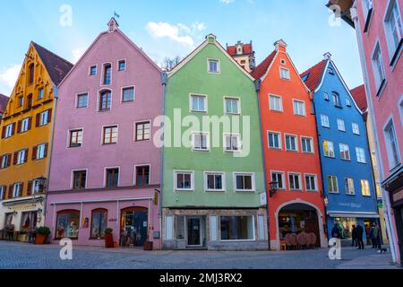 04.11.2022 - Fussen,Germany : Beautiful colorful romantic city of Fussen Germany . Stock Photo