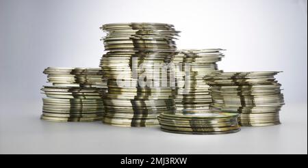 Discarded DVDs and CDs, disposal Stock Photo - Alamy
