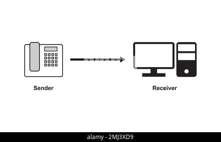 SIP Trunking Providers Concept Design. Vector Illustaration. Stock Vector
