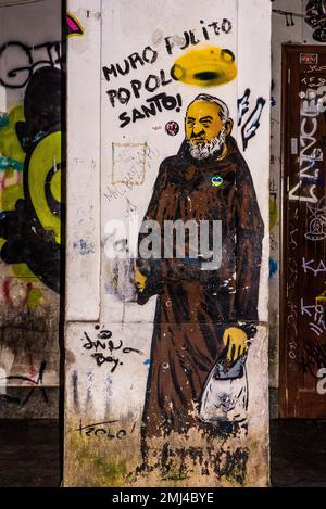 Street art on the Vucciria, Palermo, Sicily, Palermo, Sicily, Italy Stock Photo