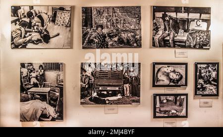 No Mafia Memorial, View of the History of the Mafia in Palermo, Palermo, Sicily, Palermo, Sicily, Italy Stock Photo