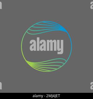 Simple and unique reflection lines attractive sound audio wave circle image graphic icon logo design abstract concept vector stock art music Stock Vector