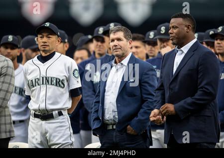 2023 MLB All-Star Game: Edgar Martínez, Ken Griffey Jr. throw ceremonial  first pitch